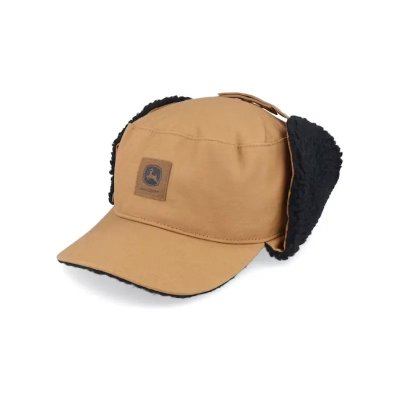 Keps - John Deere Cotton Faux Fur Lining Hat (brun)