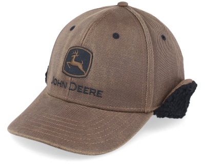 Keps - John Deere Oil Cotton Sherpa Lining (brun)