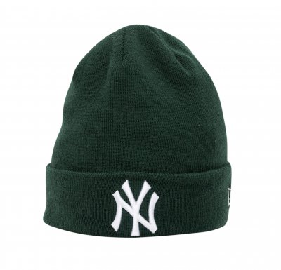 Mössor - New Era New York Yankees Cuff Knit Beanie (Mörkgrön)