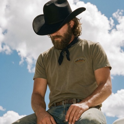 Hattar - Gårda Dubois Wool Felt Cowboy (svart)