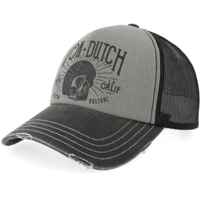 Keps - Von Dutch Screen Print Trucker (grå)