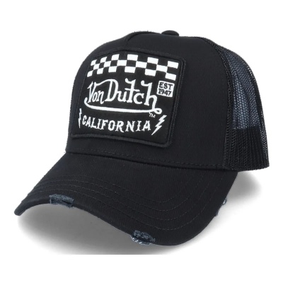 Keps - Von Dutch Square Patch Trucker (svart)