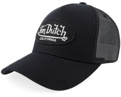 Keps - Von Dutch Oval Patch Trucker (svart)