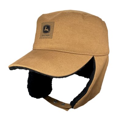 Keps - John Deere Cotton Faux Fur Lining Hat (brun)