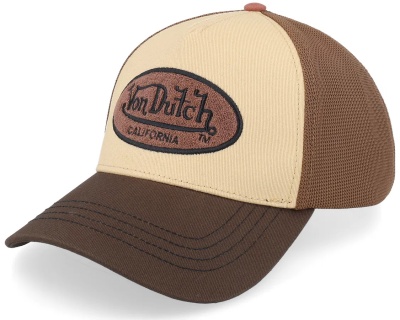 Keps - Von Dutch Oval Patch Trucker (brun/beige)