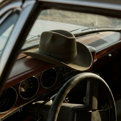 Hattar - Gårda Pocatello Crushable Wool felt Western hat (grön)
