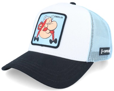 Keps - Capslab Obelix Trucker (vit/ljusblå/svart)