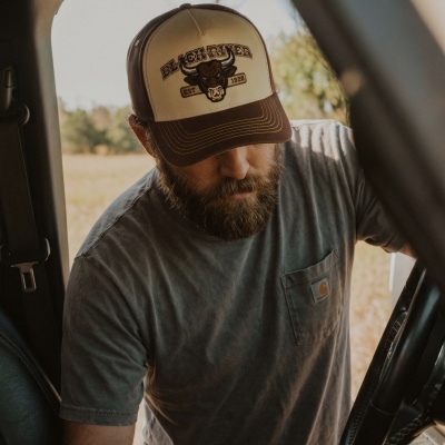 Keps - Black River Cow Cotton Cap (creme/brun)