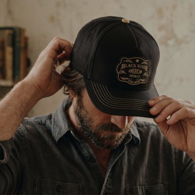 Keps - Black River Midnight Trucker (svart)