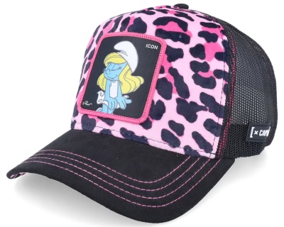 Keps - Capslab Leopard Smurf Trucker (rosa/svart)