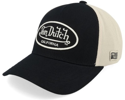 Keps - Von Dutch Embroidery Oval Trucker (svart/vit)