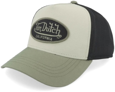 Keps - Von Dutch Embroidery Trucker (svart/vit/grön)