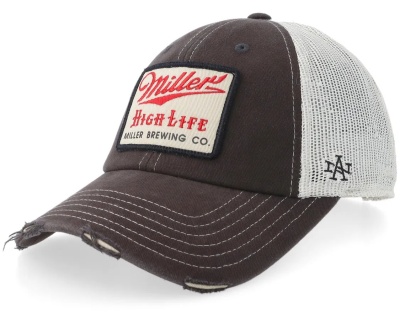 Keps - American Needle Miller High Life Trucker (mörkgrå/vit)