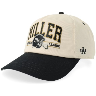 Keps - American Needle Miller Lite Football Roscoe Cap (offwhite/svart)