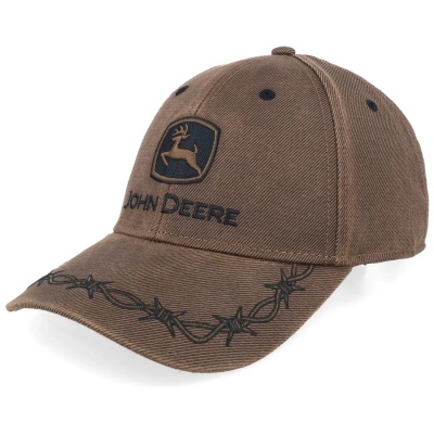 Keps - John Deere Oilskin Logo Cap (brun)