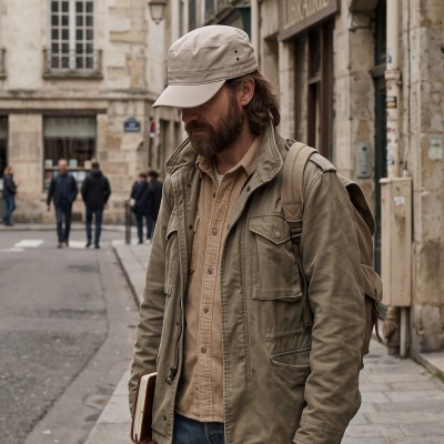 Gubbkeps / Flat cap - Gårda Army Cap (khaki)