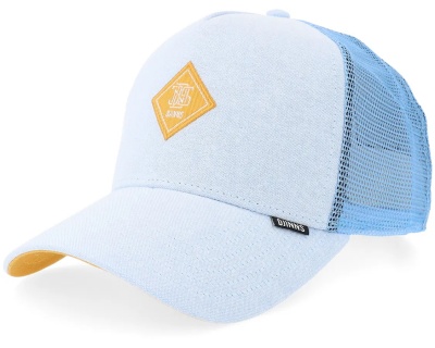 Keps - Djinns HFT OxfordContra Trucker (ljusblå/gul)