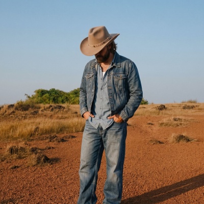 Hattar - Gårda Bowmont Crushable Wool felt Western hat (greige)