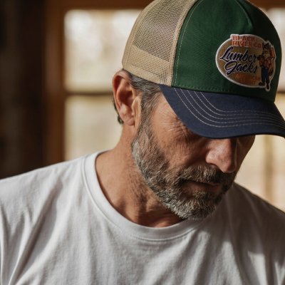 Keps - Black River Fox Trucker (grön/beige/blå)