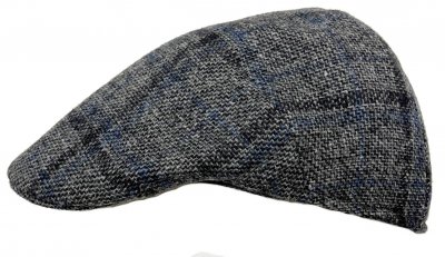 Gubbkeps / Flat cap - Gårda Isola Wool (blå/multi)
