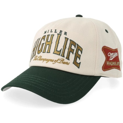 Keps - American Needle Miller High Life Roscoe Cap (offwhite/grön)