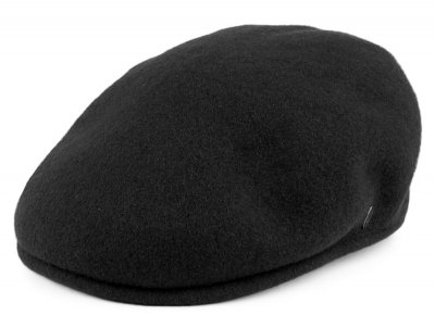 Flat cap - Jaxon Hats Wool Flat Cap (musta)