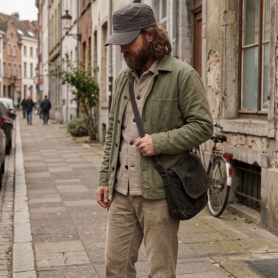 Gubbkeps / Flat cap - Gårda Army Cap (grå)