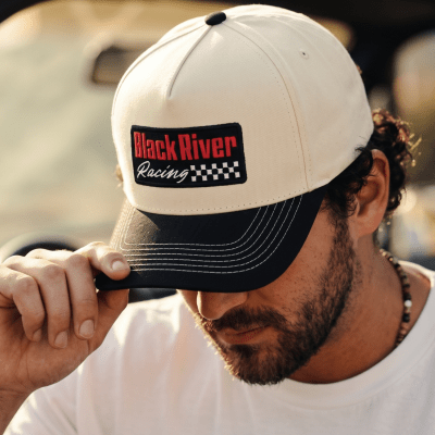Keps - Black River Racing Cotton Snapback (offwhite/svart)
