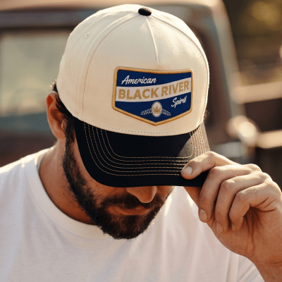 Keps - Black River Omaha Cotton Snapback (offwhite/svart)