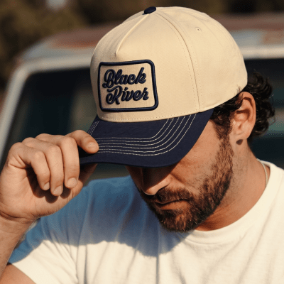 Keps - Black River Denver Cotton Snapback (creme/navy)