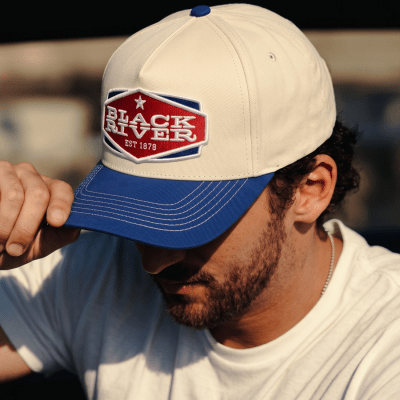 Keps - Black River Cincinnati Cotton Snapback (offwhite/blå)