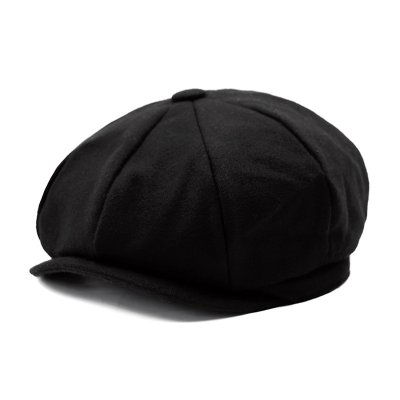 Gubbkeps / Flat cap - Gårda Gainford Newsboy Cap (svart)