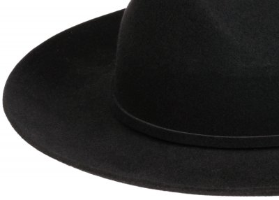 Hattar - Stetson Fedora Softfelt (svart)
