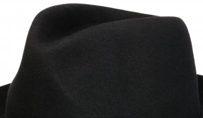 Hattar - Stetson Fedora Softfelt (svart)