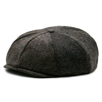 Gubbkeps / Flat cap - Gårda Buckley Newsboy Cap (brun)
