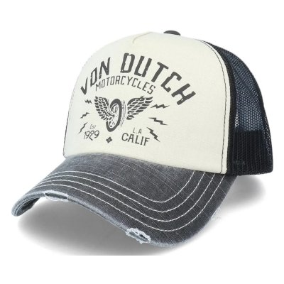 Keps - Von Dutch Crew 2 Trucker (vit/svart)