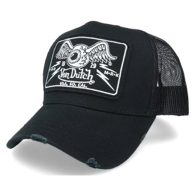 Keps - Von Dutch Square Patch Trucker (svart)