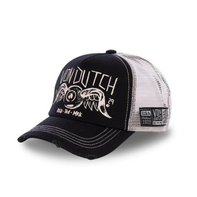 Keps - Von Dutch Screen Print Trucker (svart/vit)