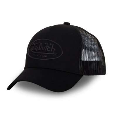 Keps - Von Dutch Oval Patch Cotton Trucker (svart)