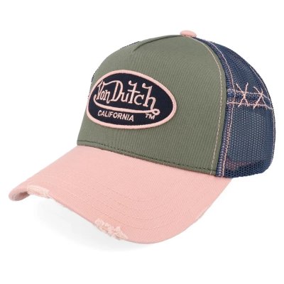 Keps - Von Dutch Oval Patch Trucker (rosa/multi)