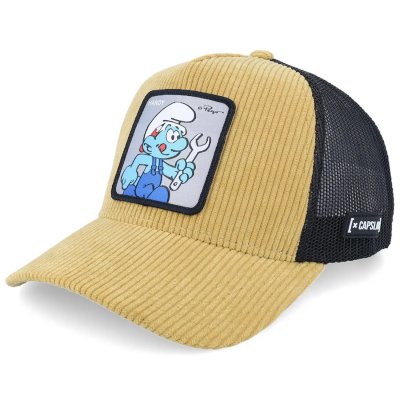 Keps - Capslab Smurfs Handy Trucker (beige/svart)