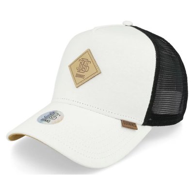 Keps - Djinns HFT Jersey Patch Trucker (vit/svart)
