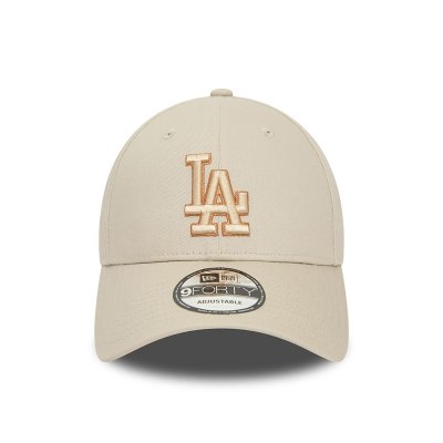 Keps - New Era LA Dodgers Metallic 9FORTY (beige)