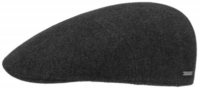 Gubbkeps / Flat cap - Stetson Andover Wool/Cashmere (mörkgrå)