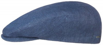 Gubbkeps / Flat cap - Stetson Driver Cap Linen (blå)