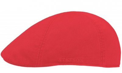 Gubbkeps / Flat cap - Stetson Texas Cotton (röd)