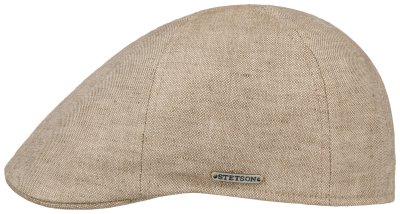 Gubbkeps / Flat cap - Stetson Linen Duck Cap (beige)
