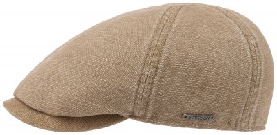 Flat cap - Stetson Mix Duck Cap (beige)