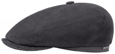 Gubbkeps / Flat cap - Stetson Kensington Soft Cotton/Cord Newsboy Cap (grå)