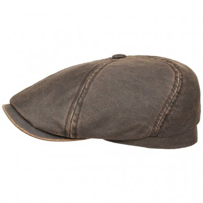 Gubbkeps / Flat cap - Stetson Brooklin Old Newsboy Cap (brun)